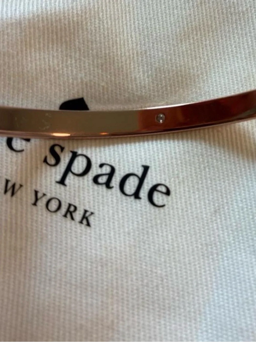 Kate Spade Rose Gold Bangle Stop & Smell The Roses